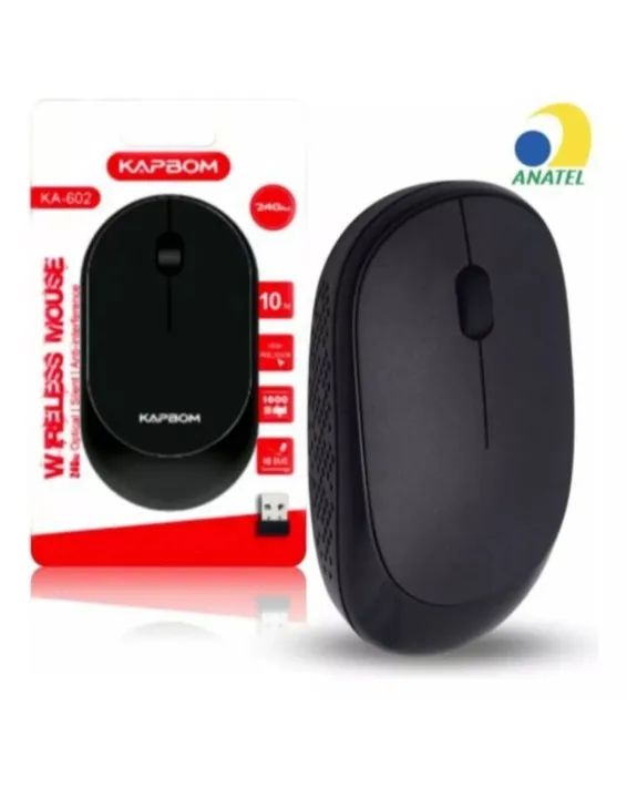 Mouse Sem Fio Kapbom Vermelho - USB - Foto 2