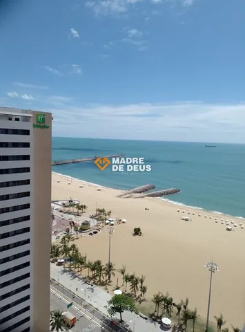 Apartamento Mobiliado na Beira Mar de Fortaleza com Linda Vista Mar 69m²