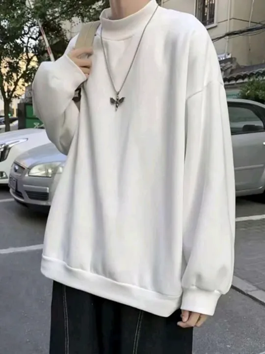 Moletom branco de gola alta Manfinity Hypermode