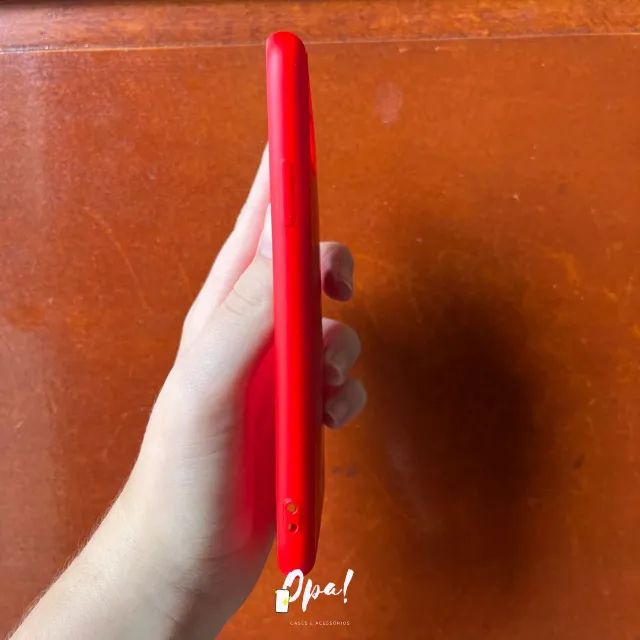 Capinha Iphone 11 / XR - Lisa Preta, Vermelha e Verde - Foto 5