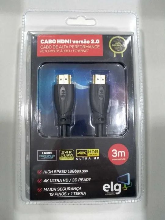 Cabo HDMI 1,5m 25,00 / 2m 30,00 / 3m 65,00 - Foto 2