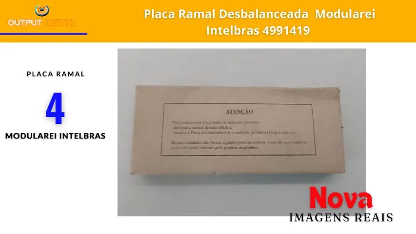 Placa Ramal Desbalanceada Modulare Intelbras 4991419  - Foto 2