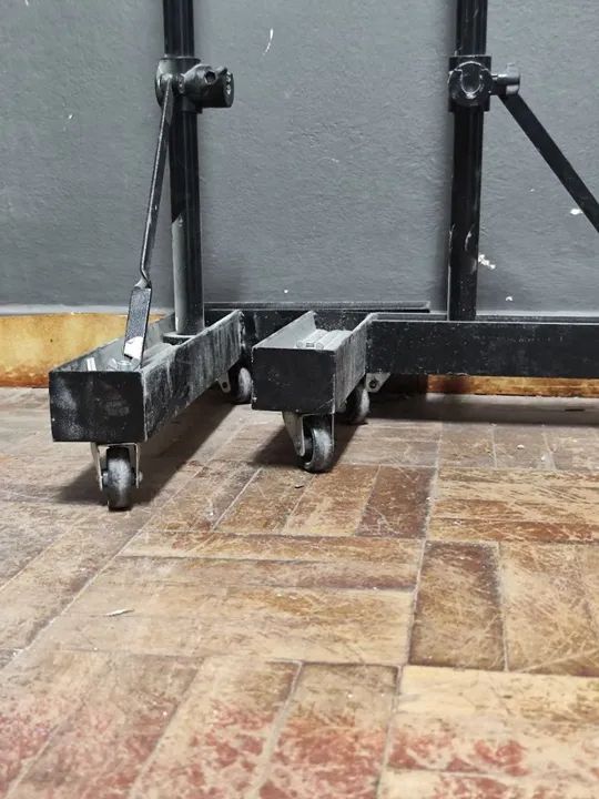 Suporte para fundo infinido, com rodinhas, estudio móvel. - Foto 2