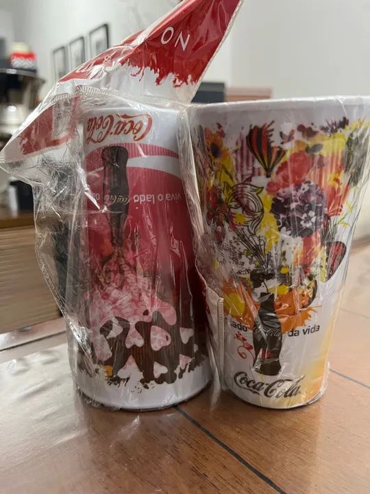 Kit 2 copos coca cola Avon novos raros 2006