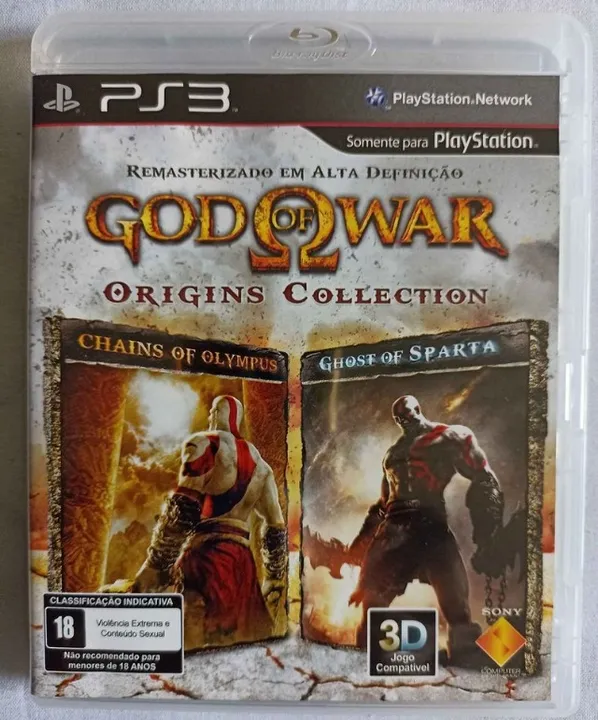 God Of War Origins Collection em perfeito estado de conservação