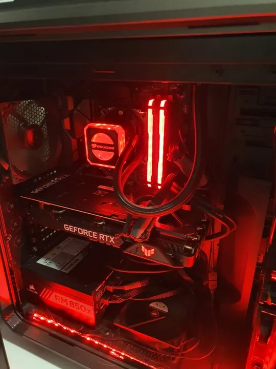 Placa mãe X570 Asus TUF + Ryzen 5600x + 16gb DDR4 Corsair 3600mhz + Water Cooler Cougar