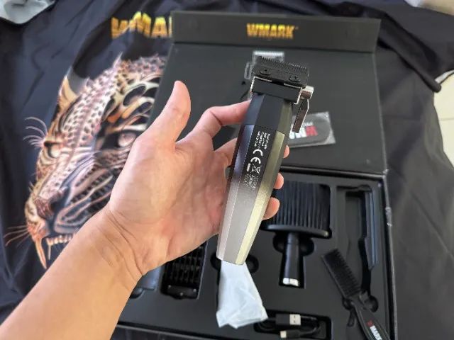 WMARK 2038 Branco Nova Máquina de Cortar Cabelo Barbearia - Foto 4
