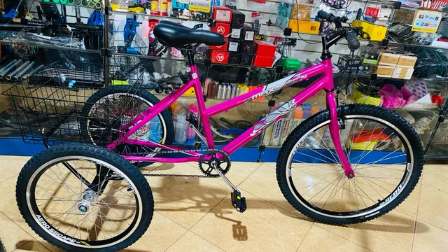 Triciclo adulto Onix com freio a disco violeta
