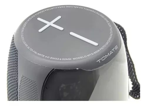 Caixa De Som Portátil Bluetooth 5.2 Fm Led 16w Rms Mts 6006 Cor Preto - Loja Natan Abreu  - Foto 3