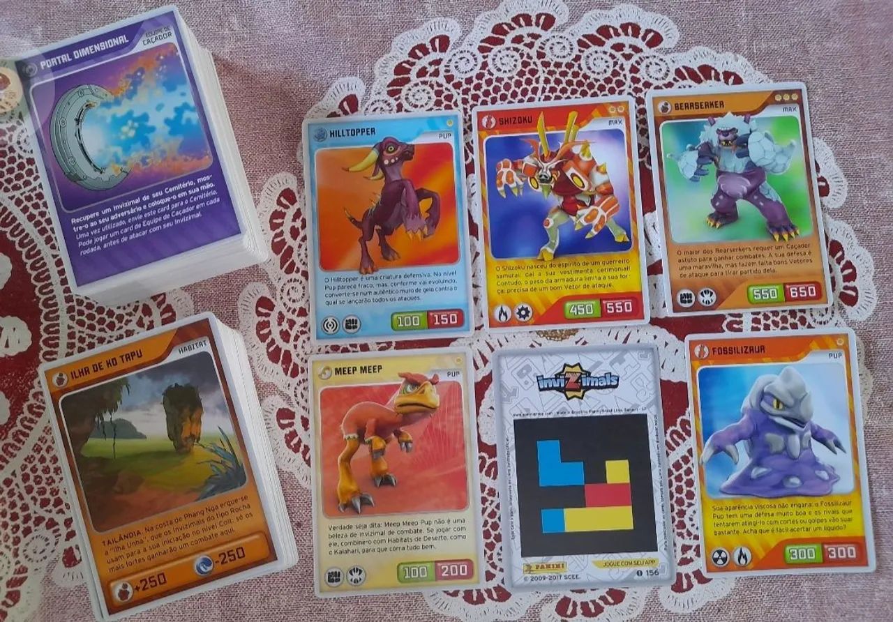 Cards Invizimals avulsos unidade