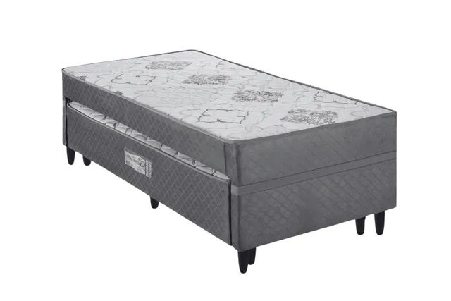 Cama Box Solteiro com Auxiliar Prestige D28 Molas Ensacadas tt32 - Foto 2