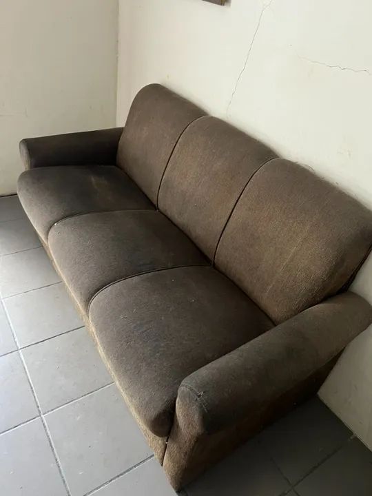 Sofa de 3 lugares Marrom 