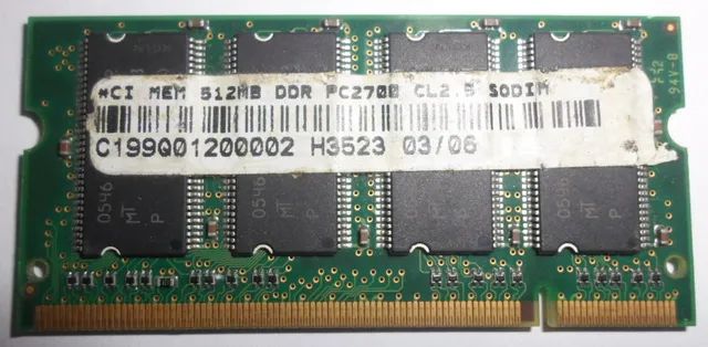 Memoria p/Notebook 512 MB64842095102978123