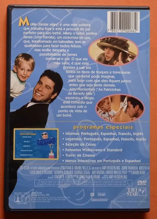 Dvd Olha Quem Está Falando (Encarte Interno) - Hobbies e coleções