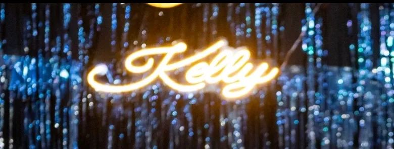 Letreiro Led nome KELLY