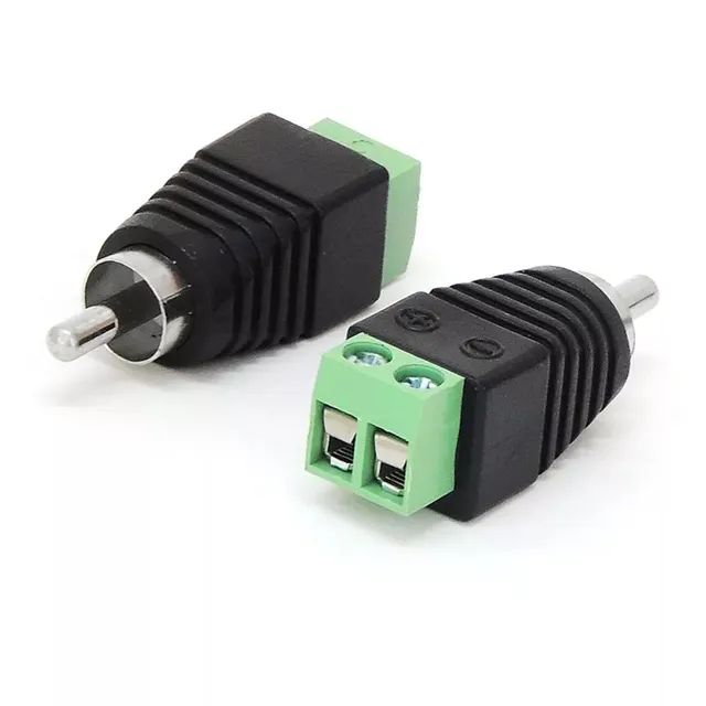 Adaptador Borne X Conector Plug RCA Macho para câmera - Foto 4