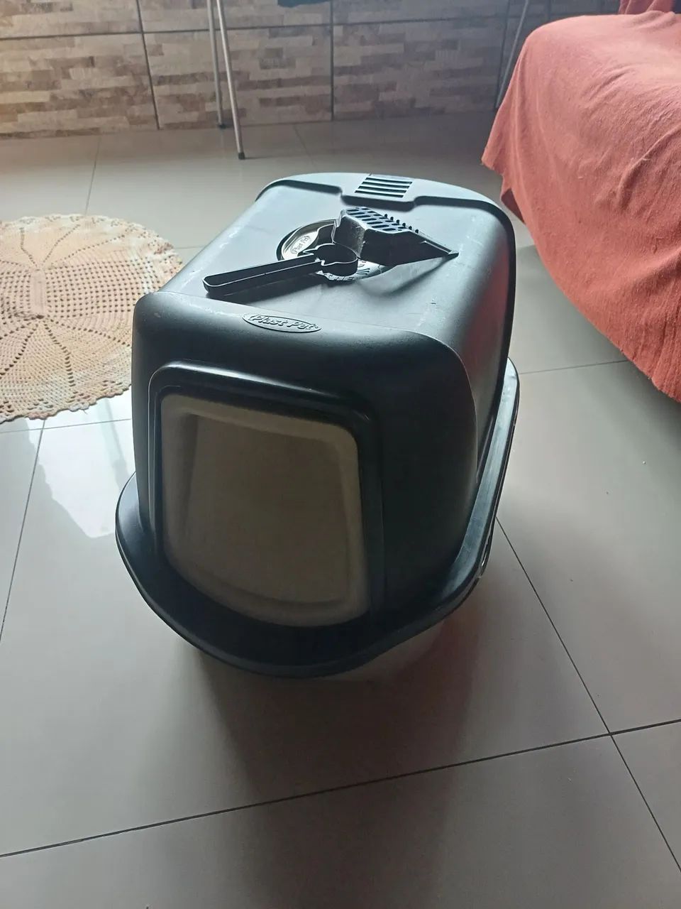 Caixa de Areia para Gatos com Tampa - Plast Pet - Foto 2