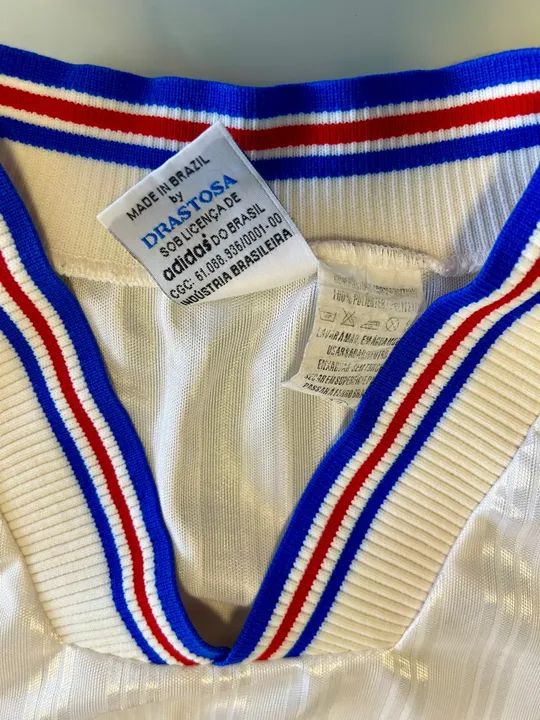 camisa frança seleção francesa adidas 1996 - Foto 3
