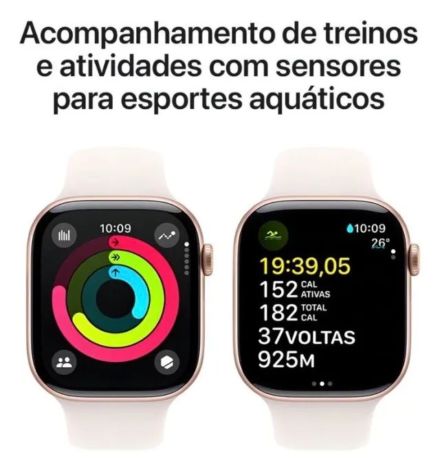 Apple Watch Series 10 de 42mm na Cor Rose Gold | Lacrado com Nota, Pronta Entrega - Foto 3