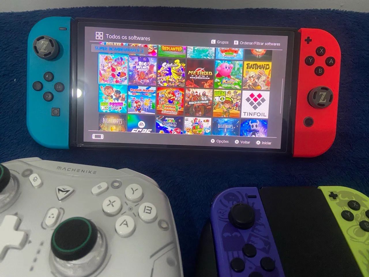 Nintendo Switch Desbloqueado, 256GB + 3 Controles - Foto 6