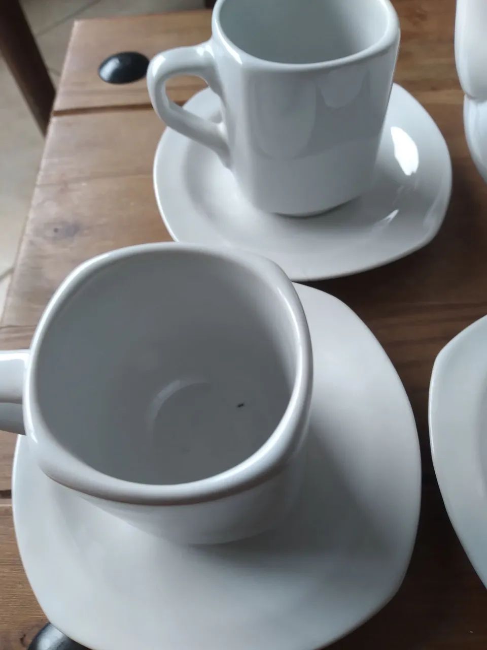 Xícaras cafezinho 4 bule 1 branco - Foto 2