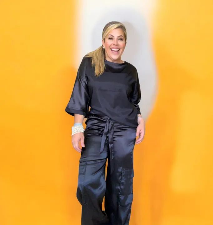 PROMOCAO SEMANA DO CONSUMIDOR  Conjunto seda blusa e calça - Foto 3