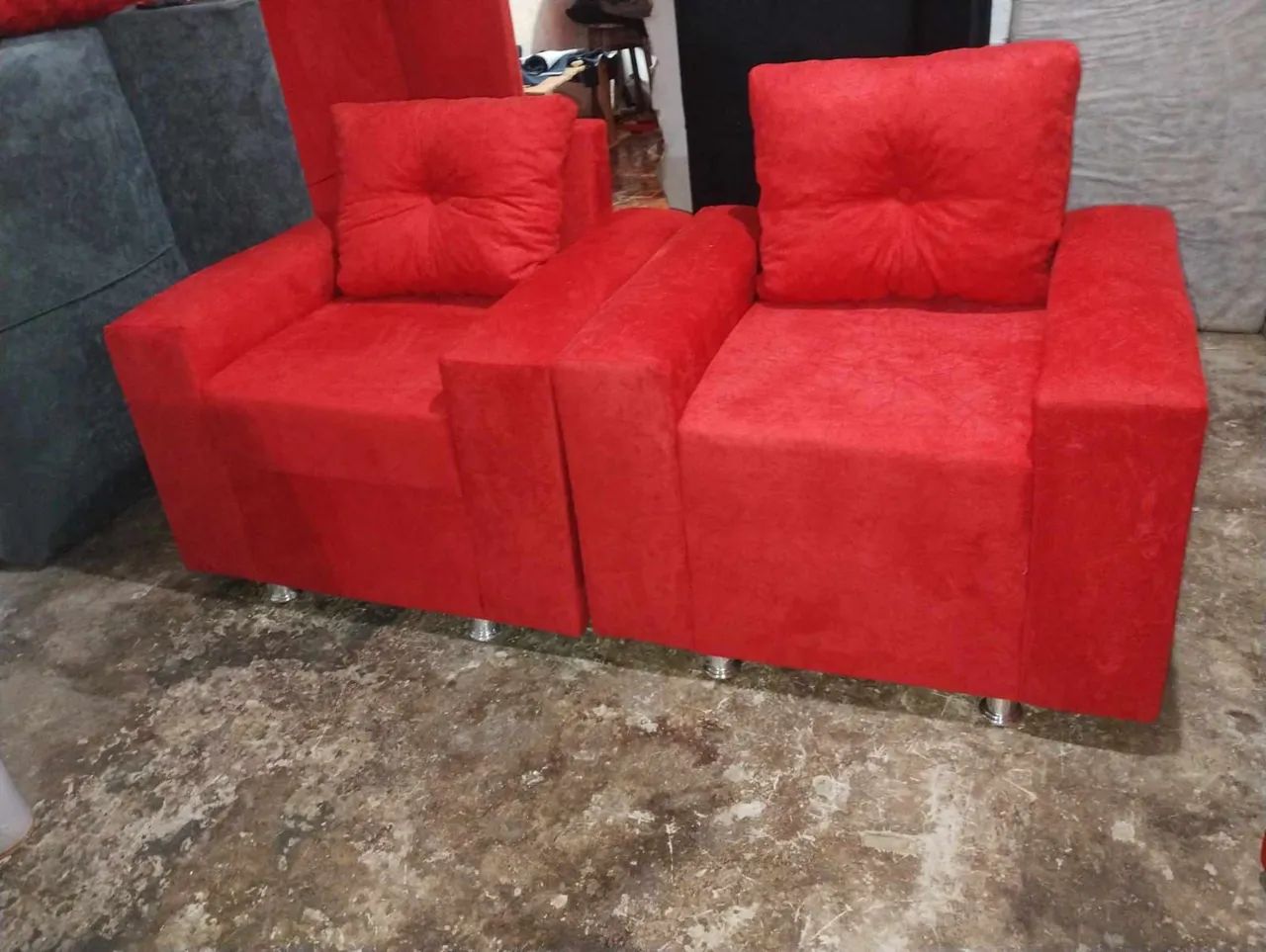 Poltronas Vermelhas Confortáveis