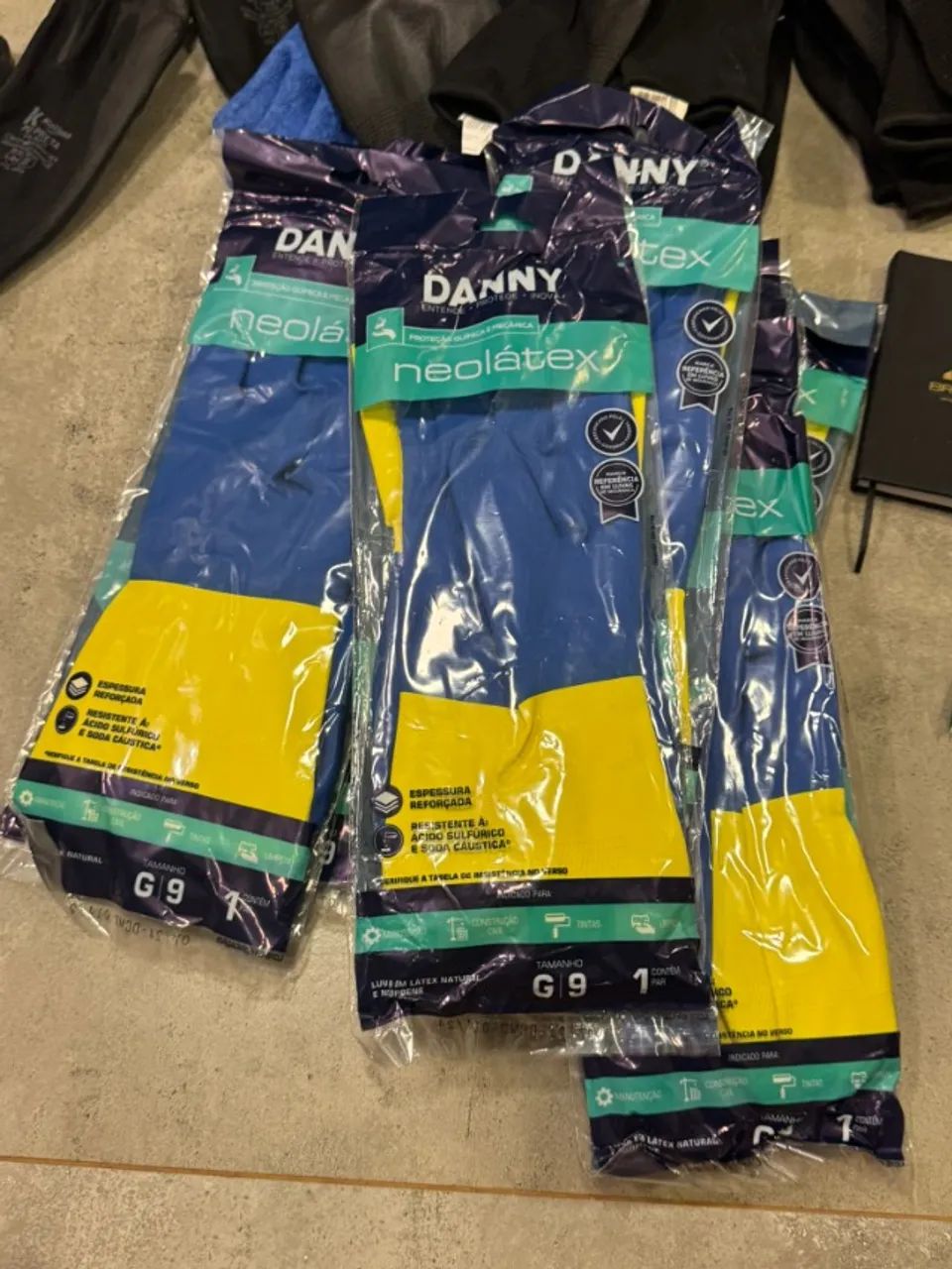 Kit 10 Luvas NeoLatex DANNY DA224D - tamanho G-9 - Foto 3