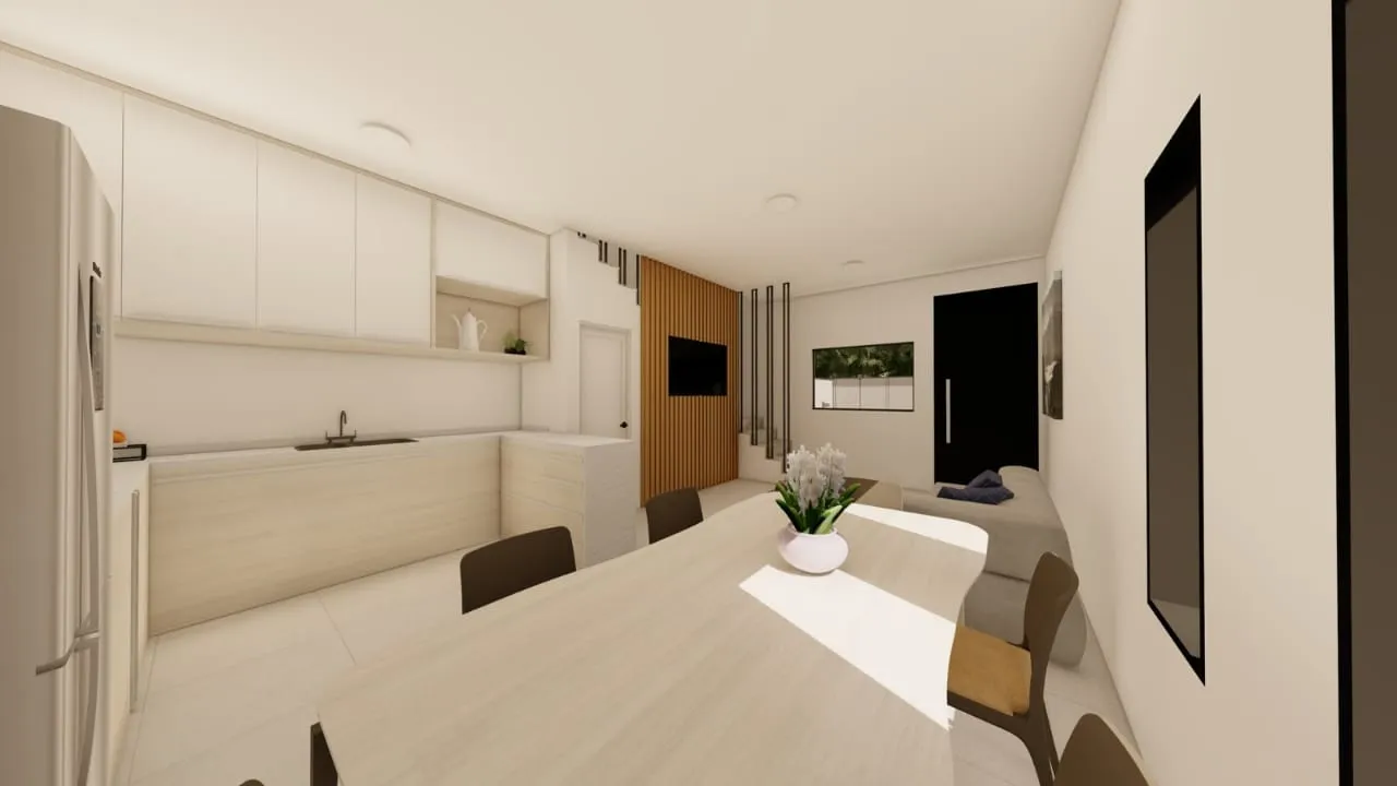 Sobrado novo em construção à venda tem 110 m² com 3 quartos, 1 suíte, churrasqueira em Céz