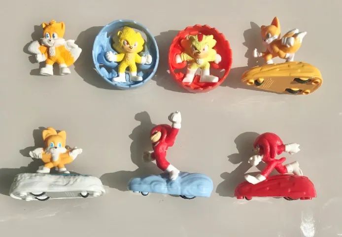 bonecos sonic o filme mcdonalds