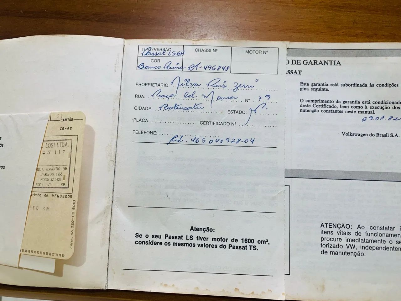 Volkswagen Passat Owner's Manual64304361191425121