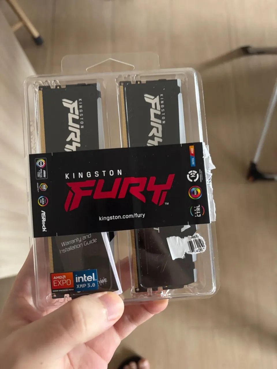 Memória ram ddr5 5200mhz argb Kingston 32gb - Foto 2