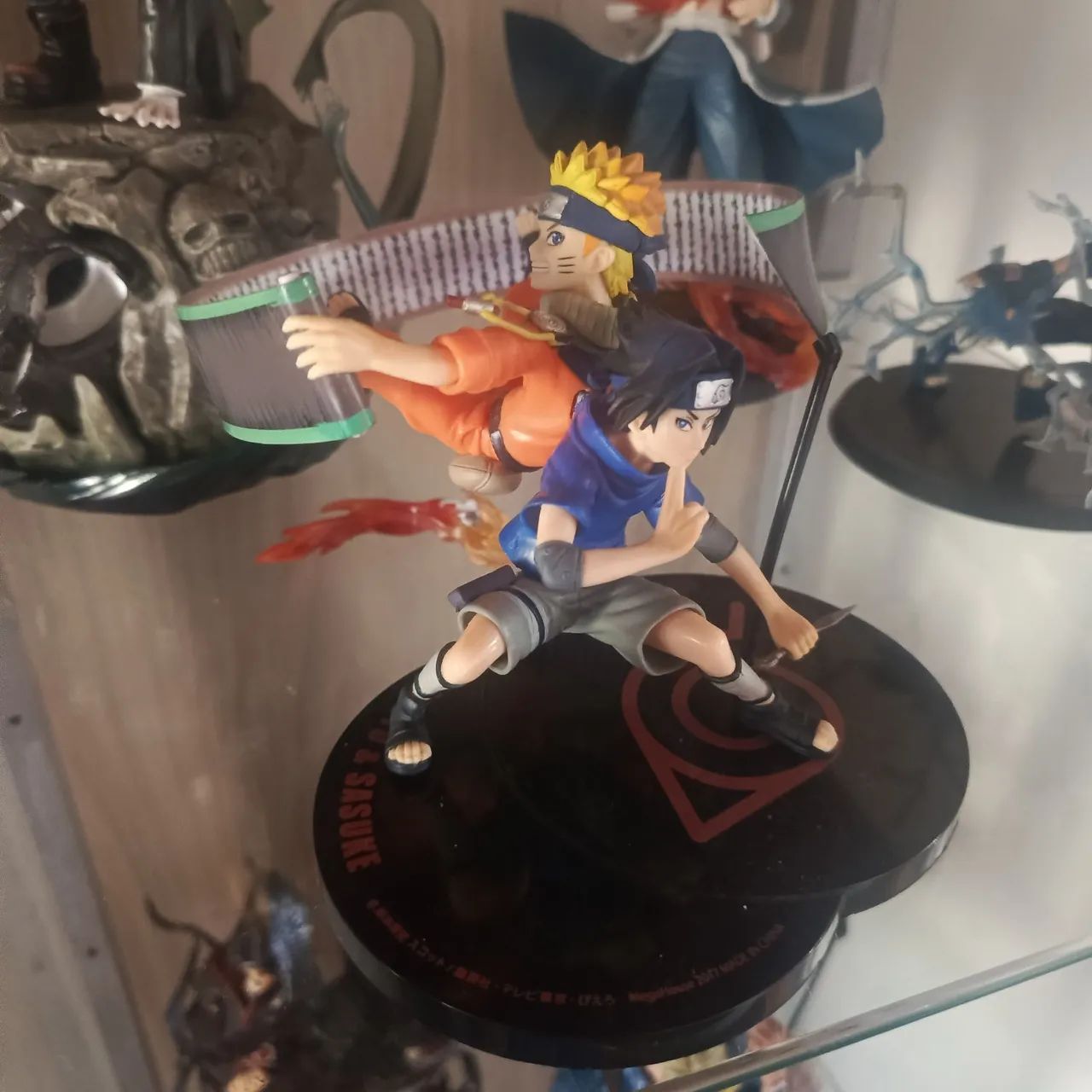 Action figura Naruto e Sasuke clássico 