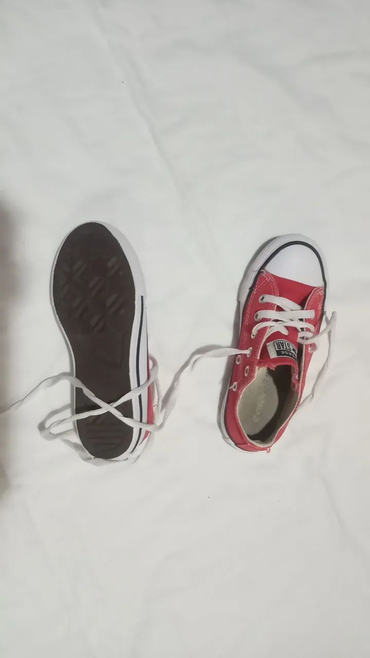 Tênis Converse Infantil Vermelho - Foto 2