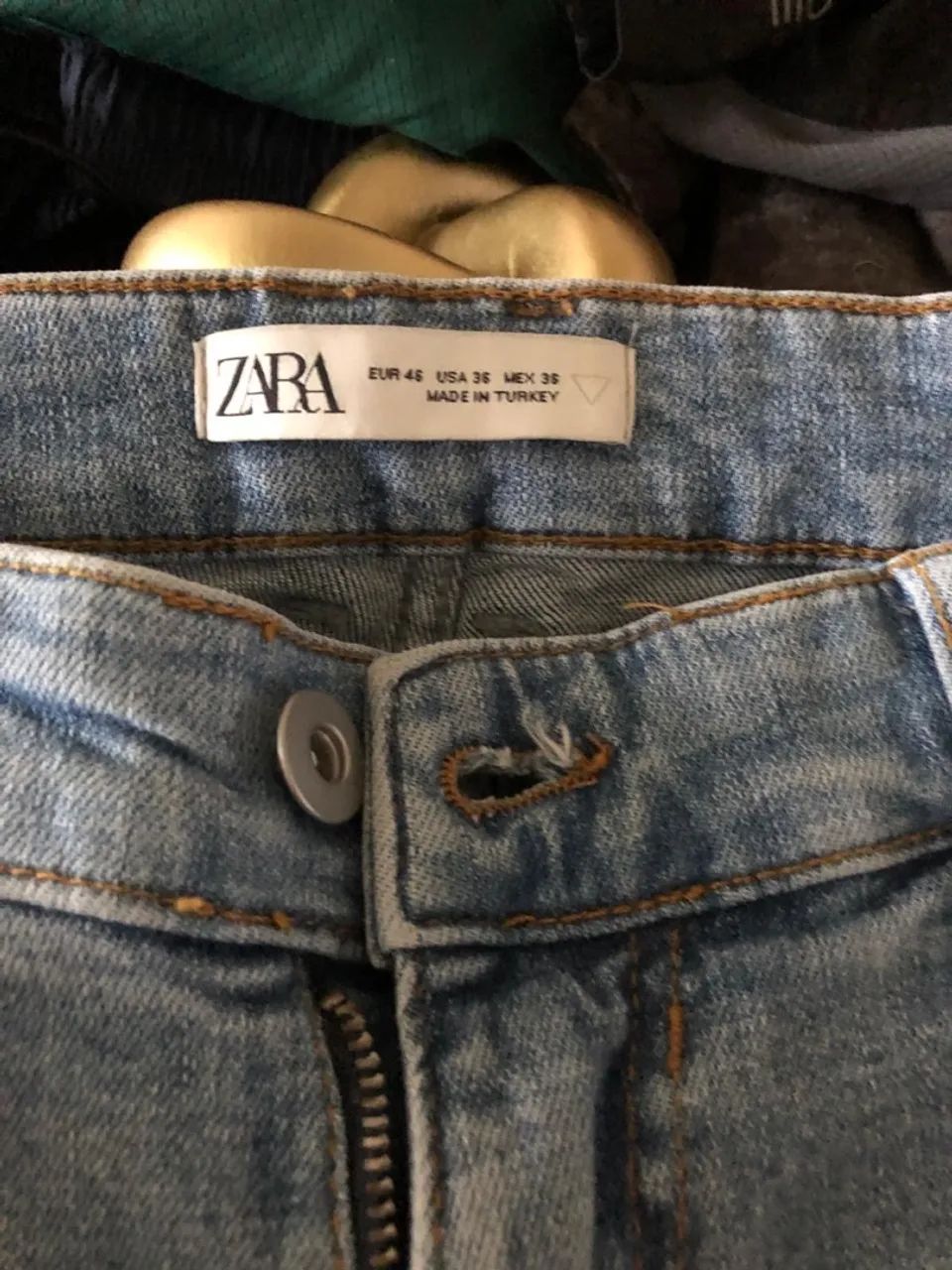 Calça Jeans Zara Azul clara - Foto 3