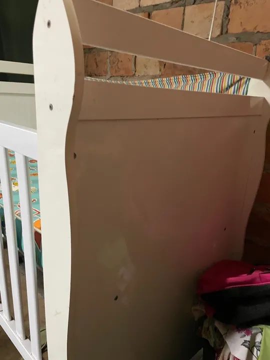 Berço de bebê branco - Foto 2