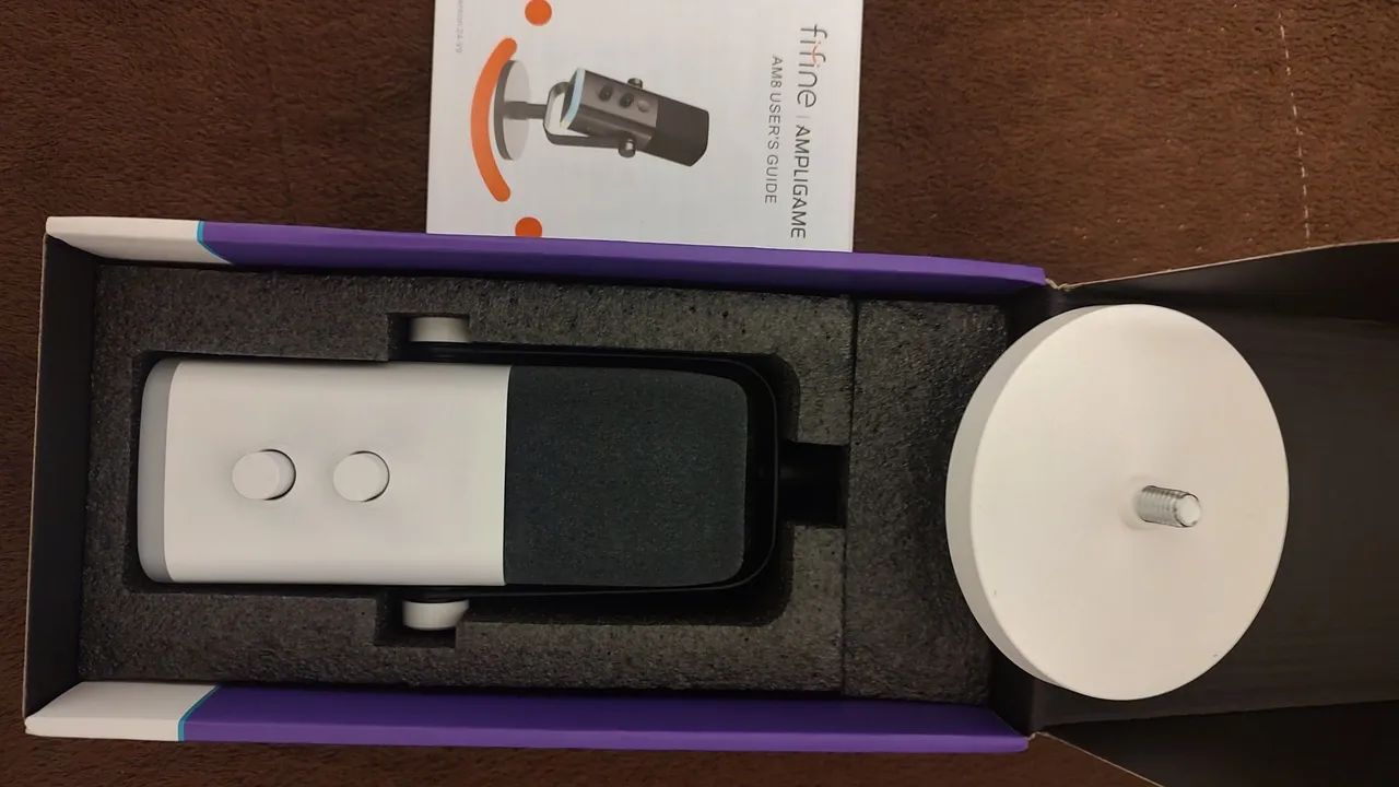 Microfone Fifine XLR/ USB AM8 Dinâmico (Novo) Branco! - Foto 4