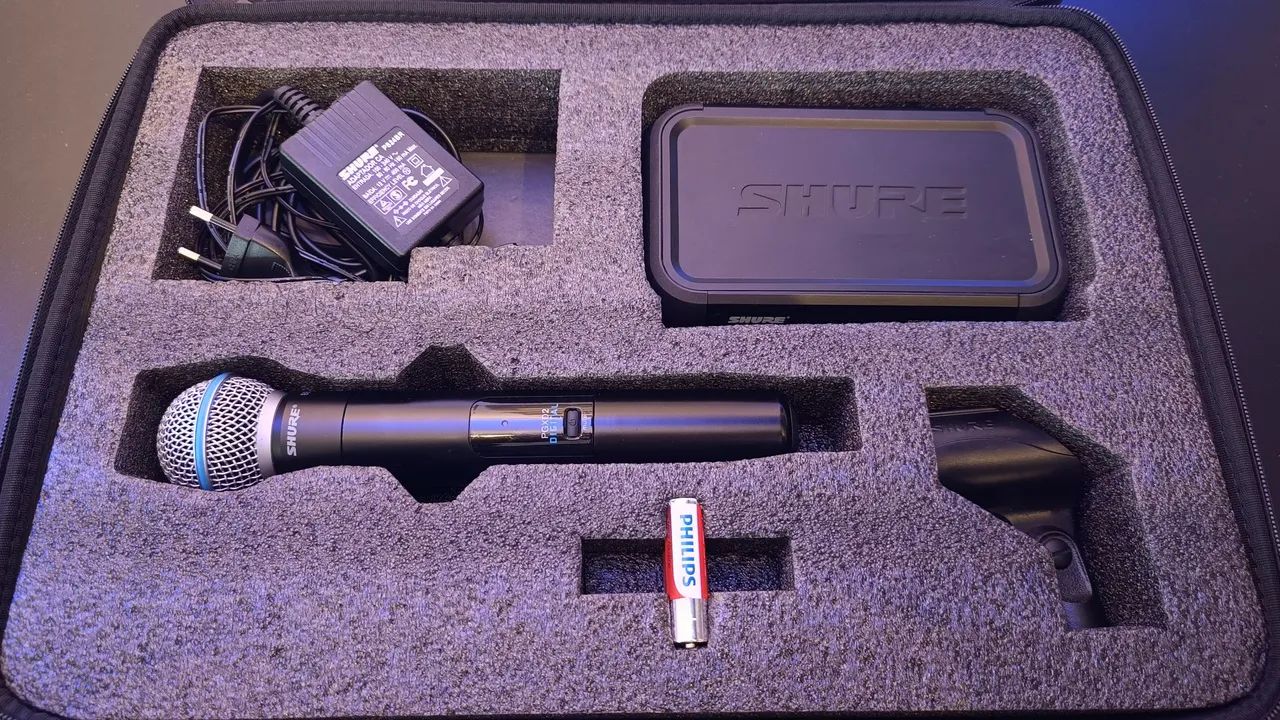 Microfone Sem Fio Original Shure Sistema Digital PGXD24/BETA 58A  - Foto 2