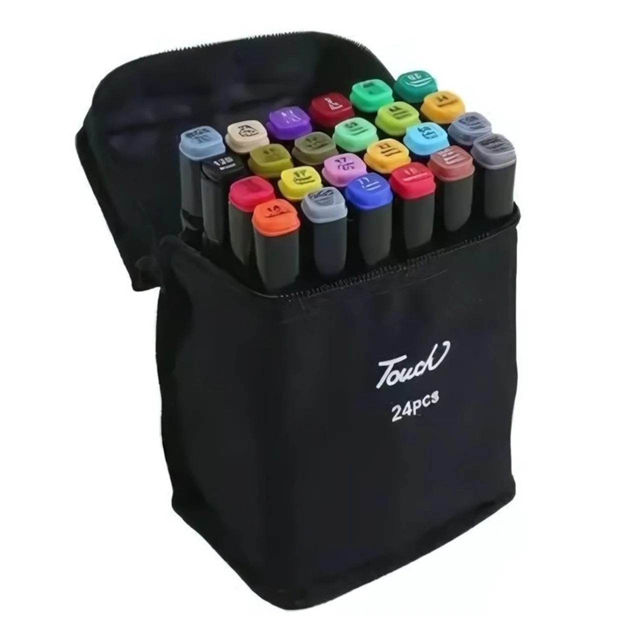 Kit de 24 Marcadores Touch para Desenho e Ilustração