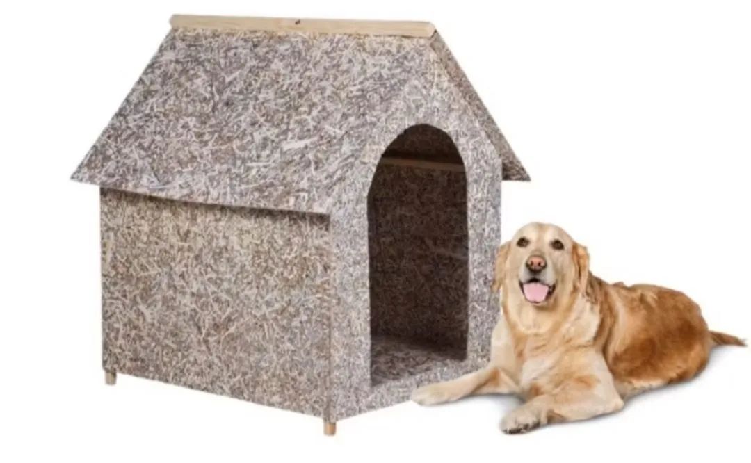 Casinha para cachorro em madeira material ecológico e termica  - Foto 4