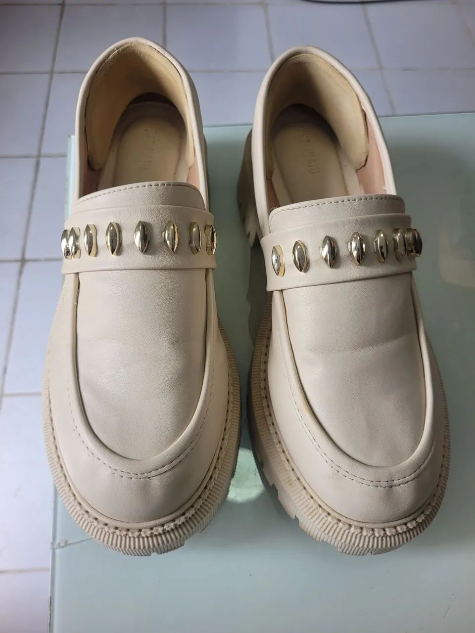 Sapato Casual Bege tamanho 37 - Foto 4
