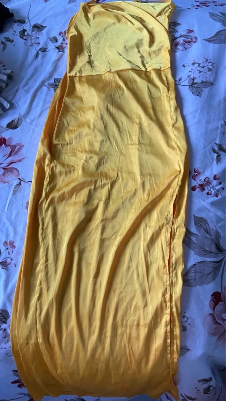 Vestido Longo Amarelo