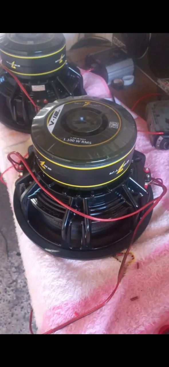 Caixa com 2 grave zetta 1100w - Foto 3