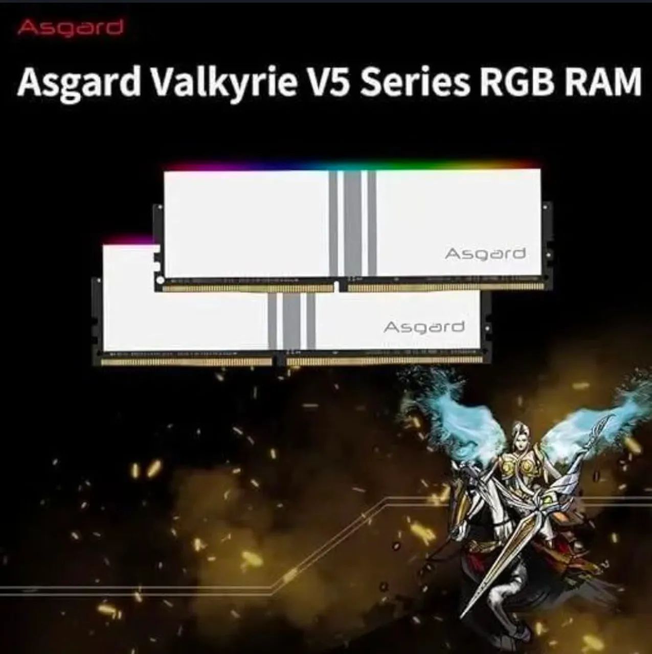 Asgard Valkyrie DDR4 Memory DDR4 16 GB (2×8 GB) 3200 MHz RGB White64739260248835120