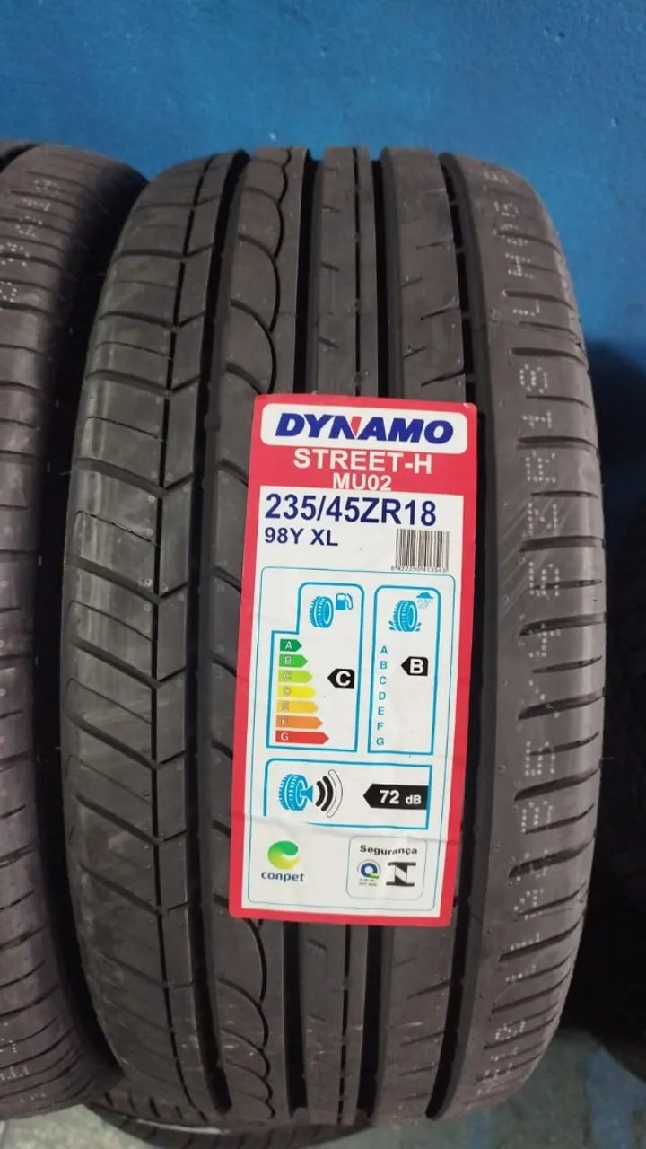 (4undisp) Kit com 2 Pneus aro 18 medida 235/45r18 marca  DYNAMO (original) - Foto 2