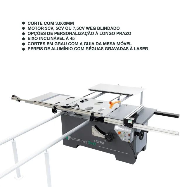 Esquadrejadeira Smartmaq Sm3 Ultra+ corte 3.000mm - Foto 3