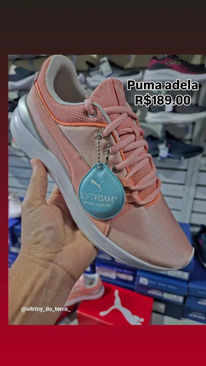 Tênis Puma Adela Rosa - Novo e original