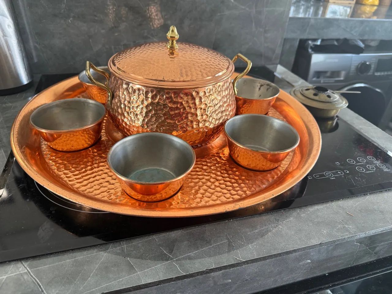 Conjunto de panelas de cobre para fondue - Foto 4