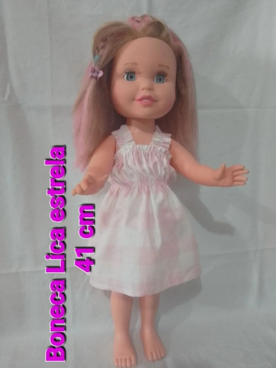 Boneca Lica da Estrela antiga 41 cm