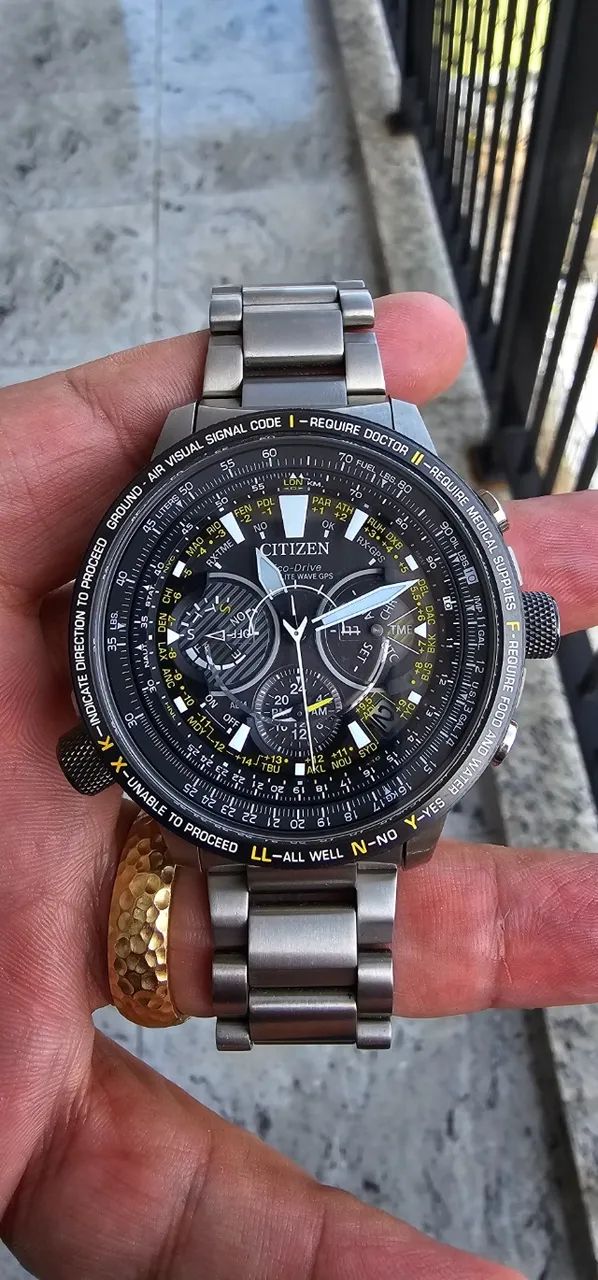 Relógio Citizen Promaster Sky Satellite Wave GPS (CC7014-82E) - Foto 5
